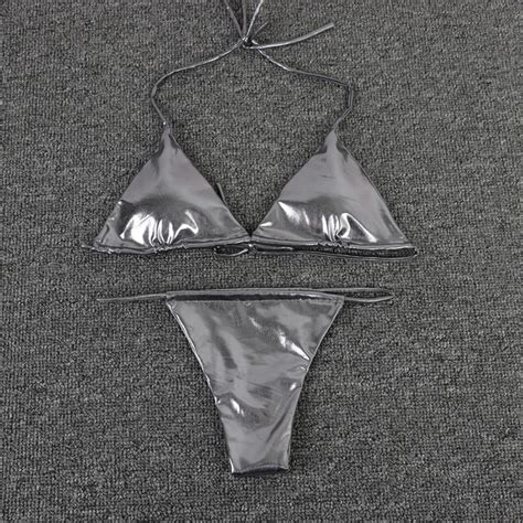 Womens High Cut Onepiece Swimsuit Micro Bikini Triangle Swimwear Bodysuit Free Shipping Up