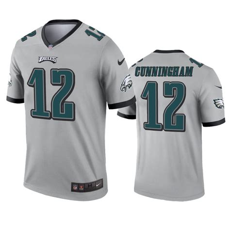 Philadelphia Eagles Randall Cunningham Silver Inverted Legend Jersey ...