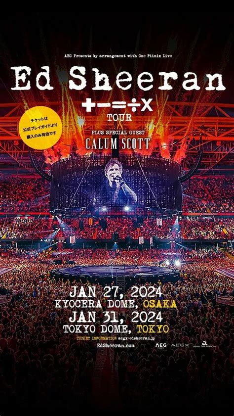 Ed Sheeran S ÷ X Tour Is Coming To Asia In 2024 Concerts In