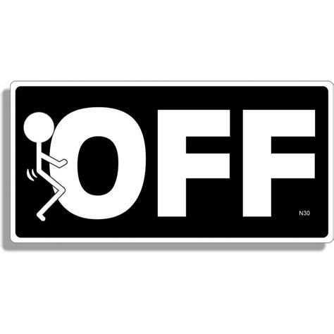 Fuck Off Bumper Magnet At Sticker Shoppe
