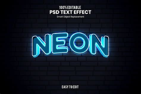 Premium Psd Neon Neon Psd Text Effect