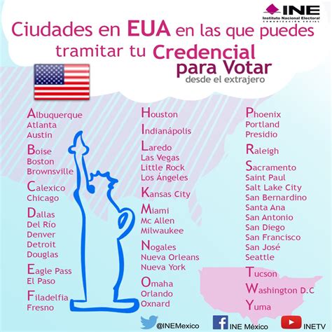 INEMexico On Twitter Si Vives En EUA Estas Son Las Ciudades En Las