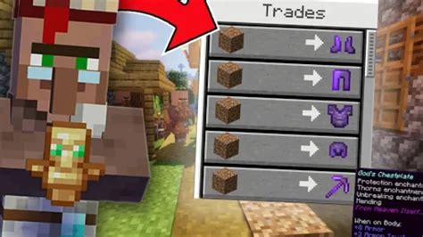 Minecraft But Villagers Trade Op Items Youtube