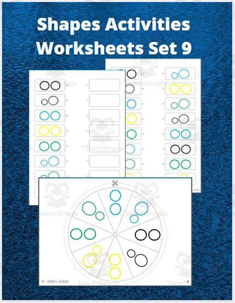 Shapes Activities Worksheets Set 9 by Teach Simple