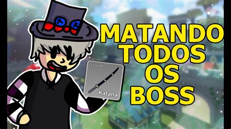 Matando Todos Os Boss Do Sea Mas S A Espada Incial Do Blox