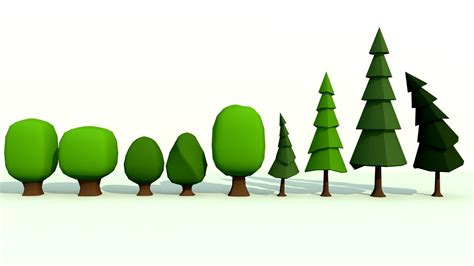 Tree Low Poly D Model