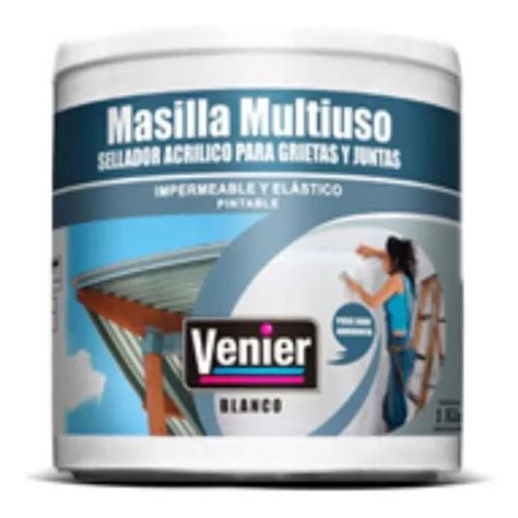 Masilla Acrilica Multiuso Elastico Sellador 1kg Venier