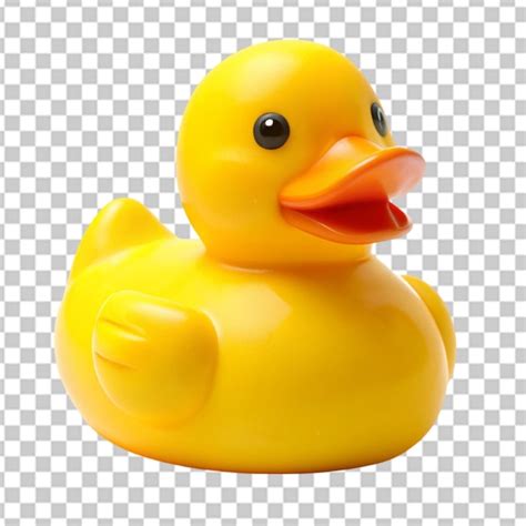 Pato De Goma Amarillo Aislado Sobre Un Fondo Transparente Png Psd