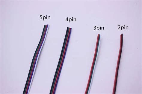 2pin 3pin 4pin 5pin 6pin 22AWG светодиодный Подключите светодиодный RGB ...
