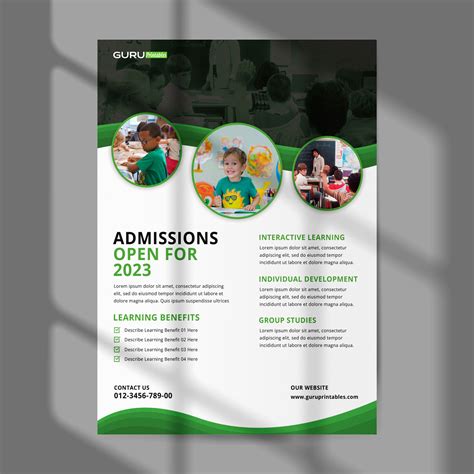 Printable Education Flyer Template Guru Printables