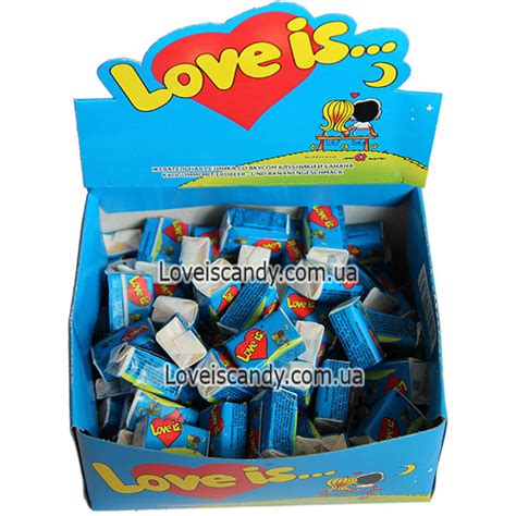 Жвачка Love Is Банан - Клубника 100шт. - купить в интернет-магазине.