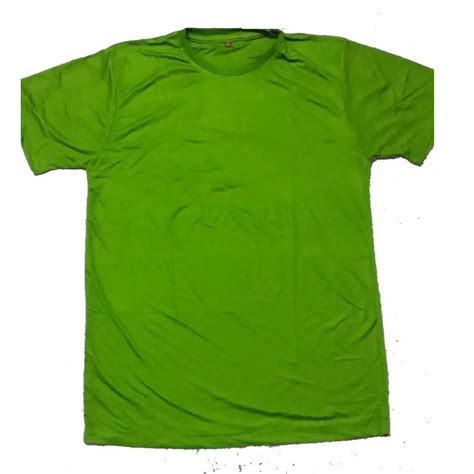 Men Light Green Round Neck Cotton T Shirt Large At Rs 60 In Berhampur