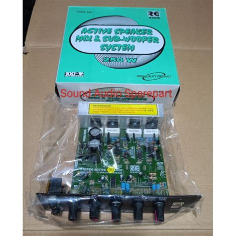 jual kit aktif speaker subwoofer mic karaoke kit power amplifier