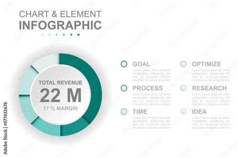 Infographic business template. Modern Sales graph diagram with revenue ...