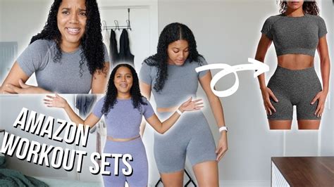 Amazon Activewear Sets Try On Affordable Gymshark Dupes Youtube