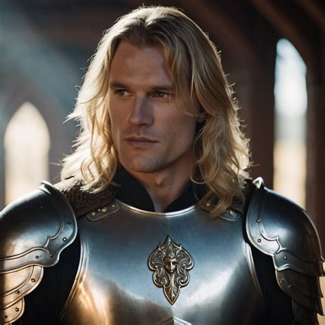 Blonde Man In Armor Stable Diffusion Online