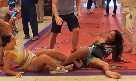 Four Women Involved In Chaotic Semi Naked Las Vegas Brawl Were Fighting Over The Same Married