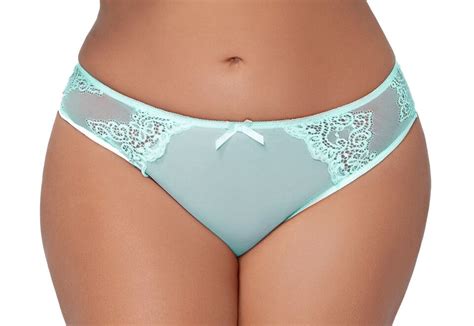 Plus Size Sexy Mesh And Lace Bikini Panties With Strappy Back Cutout X Mnt Ebay