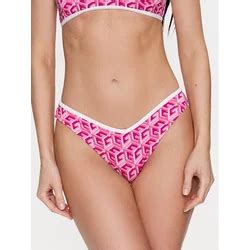 Guess Bikini Donji Dio Fuksija Roza Bijela Jeftinije Hr