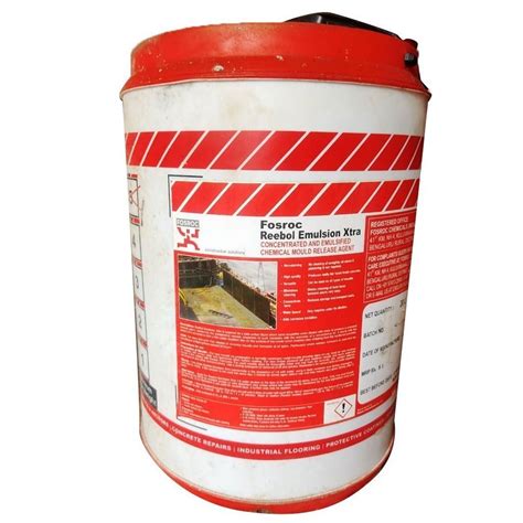 Liquid Fosroc Reebol Emulsion Xtra Shuttering Oil For Construction At