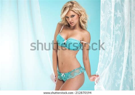 Sensual Beautiful Blonde Woman Posing Over Stock Photo Shutterstock