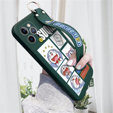 For Infinix Hot 11 11s 12 12i 20 20s 30 30i GT 20 Pro Zero X Pro With Wristband Doraemon Design