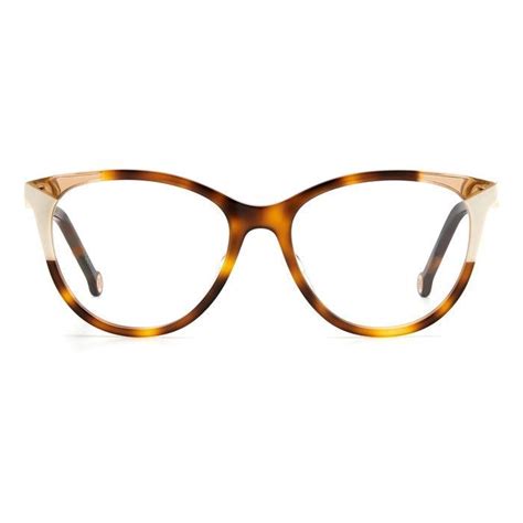 Carolina Herrera Ch 0054 C1h Havana Ivory Eyeglasses Woman