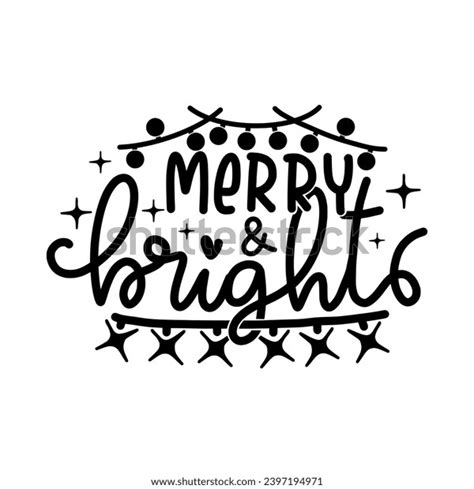 Christmas Lettering Quotes Phrases Printable Posters Stock Vector