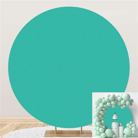 Amazon OERJU 7 5x7 5ft Turquoise Round Backdrop Pure Color Solid