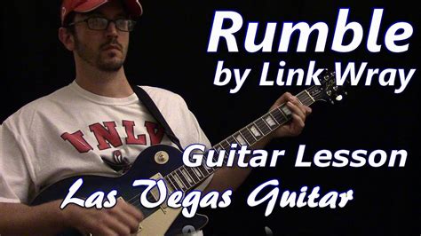 Rumble By Link Wray Guitar Lesson Youtube