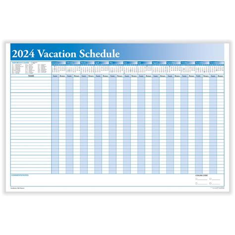 Employee Vacation Calendar 2024 Calendar Jeri Rodina
