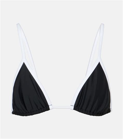 Via Bikini Top In Black Jade Swim Mytheresa