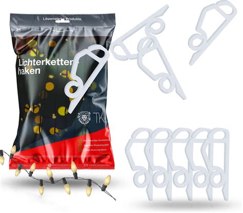 Lot de 24 crochets de gouttière de toit pour accrocher les guirlandes