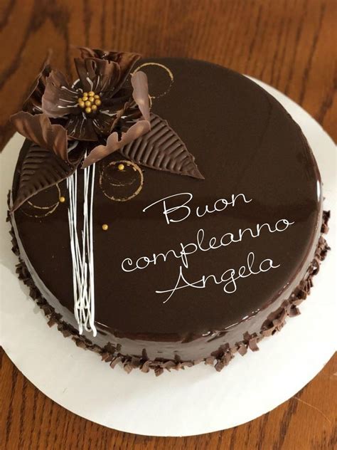 Buon Compleanno Angela Cake Name Birthday Cake Writing Birthday