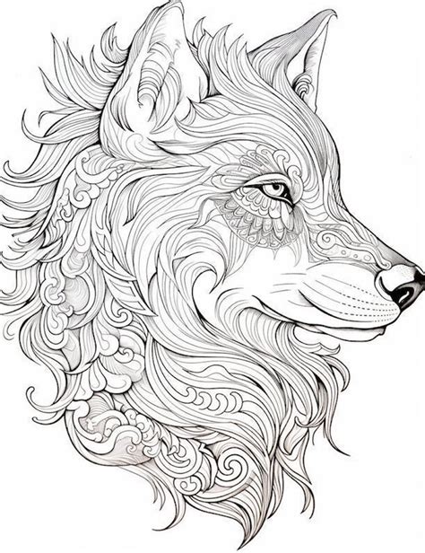 Free Printable Wolf Coloring Pages For Tweens