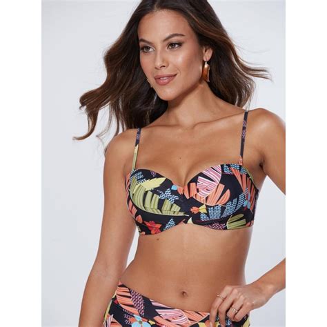 Haut De Bikini Armatures Avec Bretelles Amovibles Noir Venca Lemon Curve