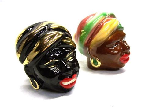 Unique Pair Of Blackamoor African Head Vases Etsy Head Vase