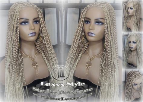 Box Braid Wig Blonde Mix Ombre Balayage Honey Blonde Etsy