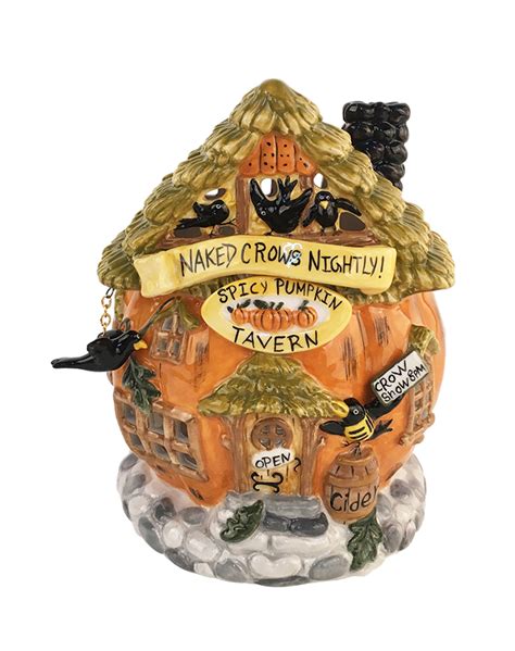 Naked Crows Nightly Candle House By Blue Sky Clayworks Fairy Tales Inc The Shoppe Of Wonder