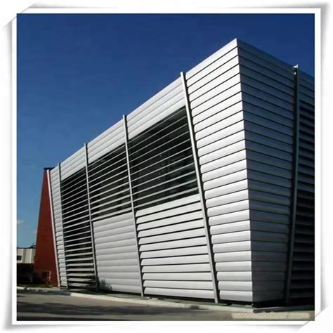 Customized Motorized And Fixed Exterior Aerofoil Louver Sun Shading