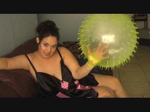 BBW Vixens With Rikki Waters Rikki In Lingerie With Her Hand Inside The Balloon