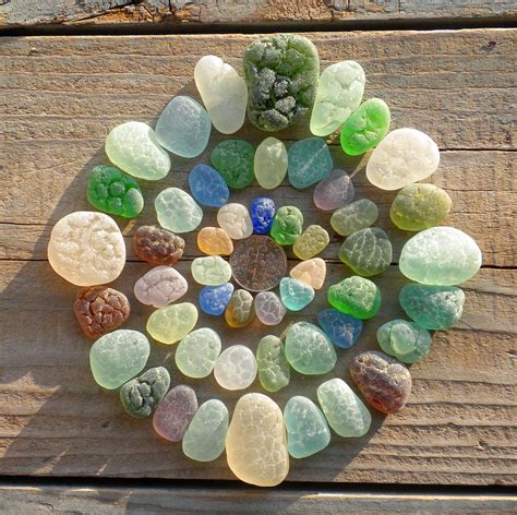 Genuine Beach Sea Glass Rare Crackle Sea Glass