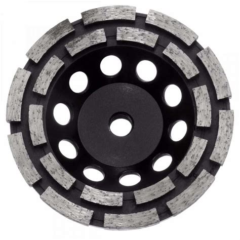 Austsaw 125mm 5in Diamond Cup Wheel Double Row M14 Thread Bore