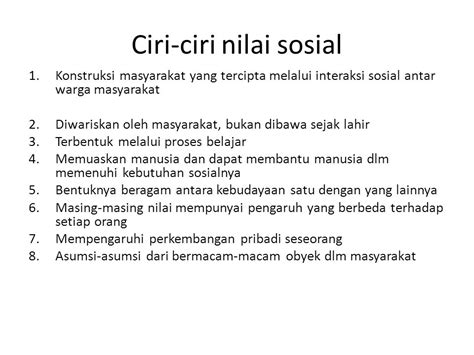 Nilai Sosial Adalah Ujian