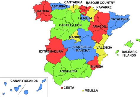mapa de espana por provincias mapa espana pais ciudad region