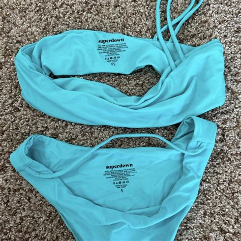 Revolve Superdown Bikini Cheeky Top XS Bottom Depop