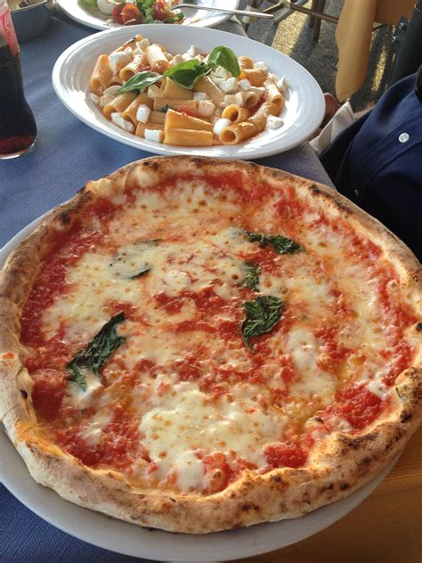 Naples Italy Pizza with Cheese and Spinach