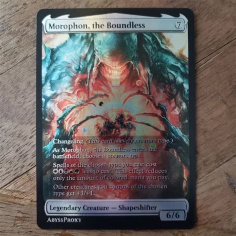 Morophon The Boundless A Foil Abyss Proxy Shop