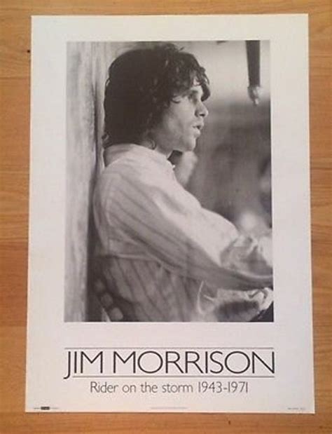 Vintage Jim Morrison Riders On The Storm Poster 25 X 36 Last