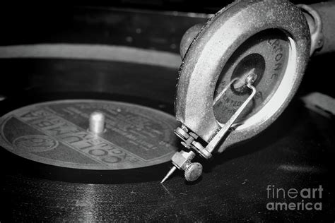 Vintage Record Player Black And White Photograph By Paul Ward Pixels